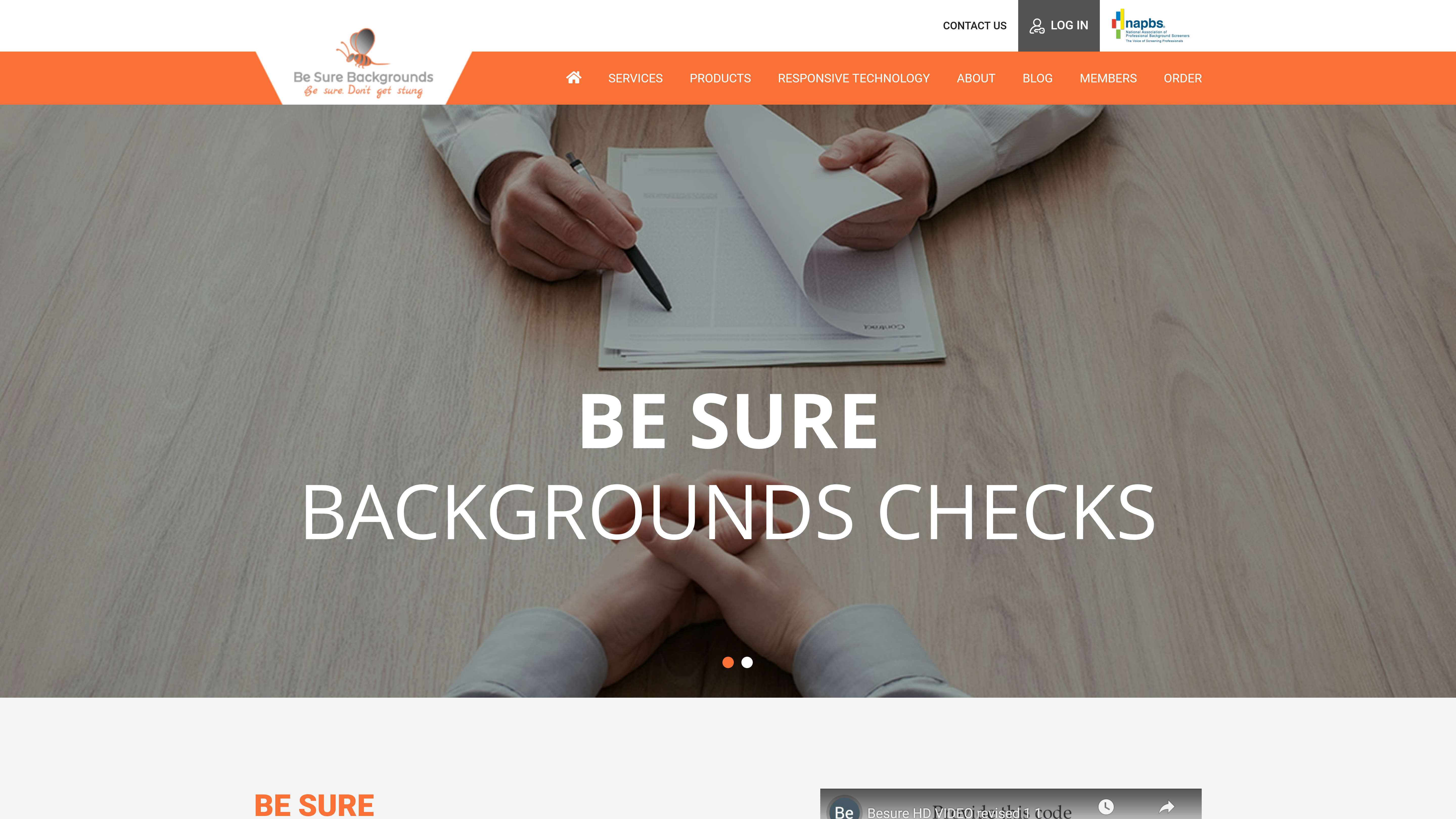 besure web