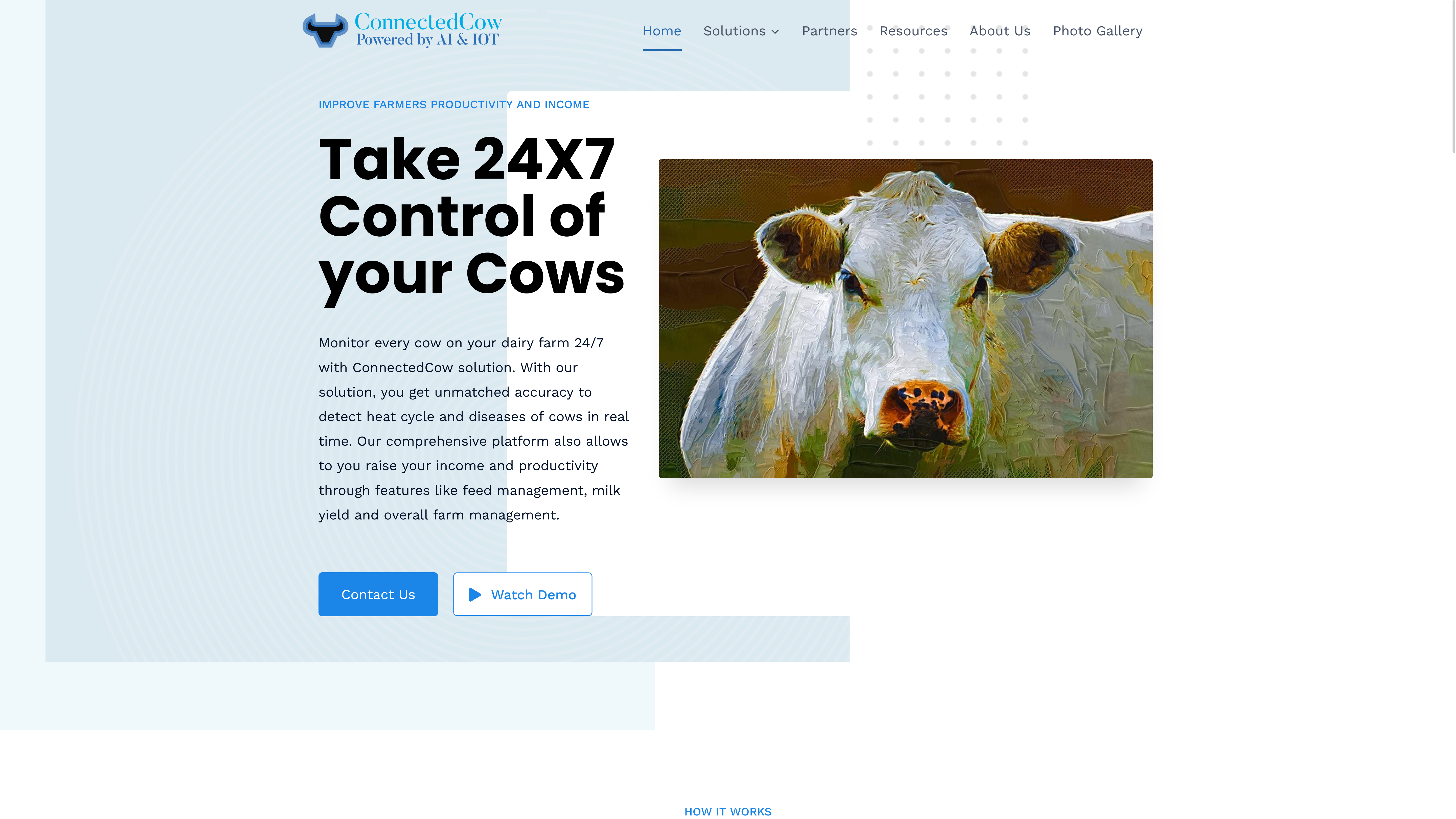 connected cow web